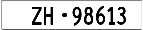 Trailer License Plate